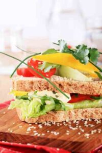 Vegetable and Cheese Sandwich Recipe Image